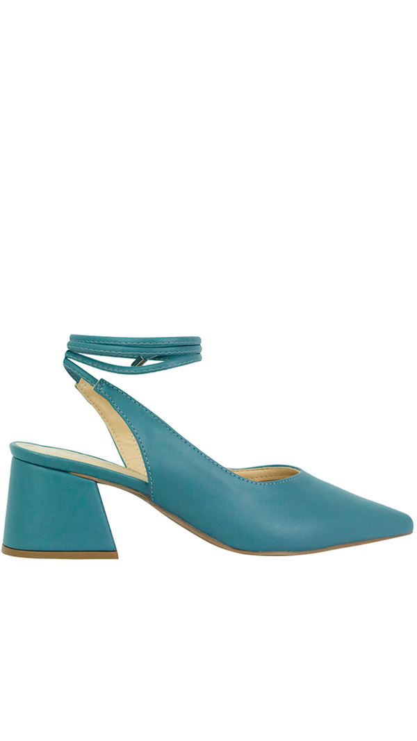 Scarpin Keila Low Azul