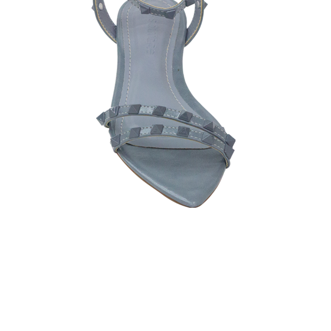 Rasteira Juli Flat Cinza