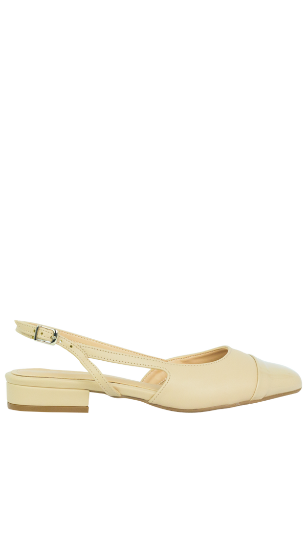 Sapatilhas Vonda Flat New Amendoa