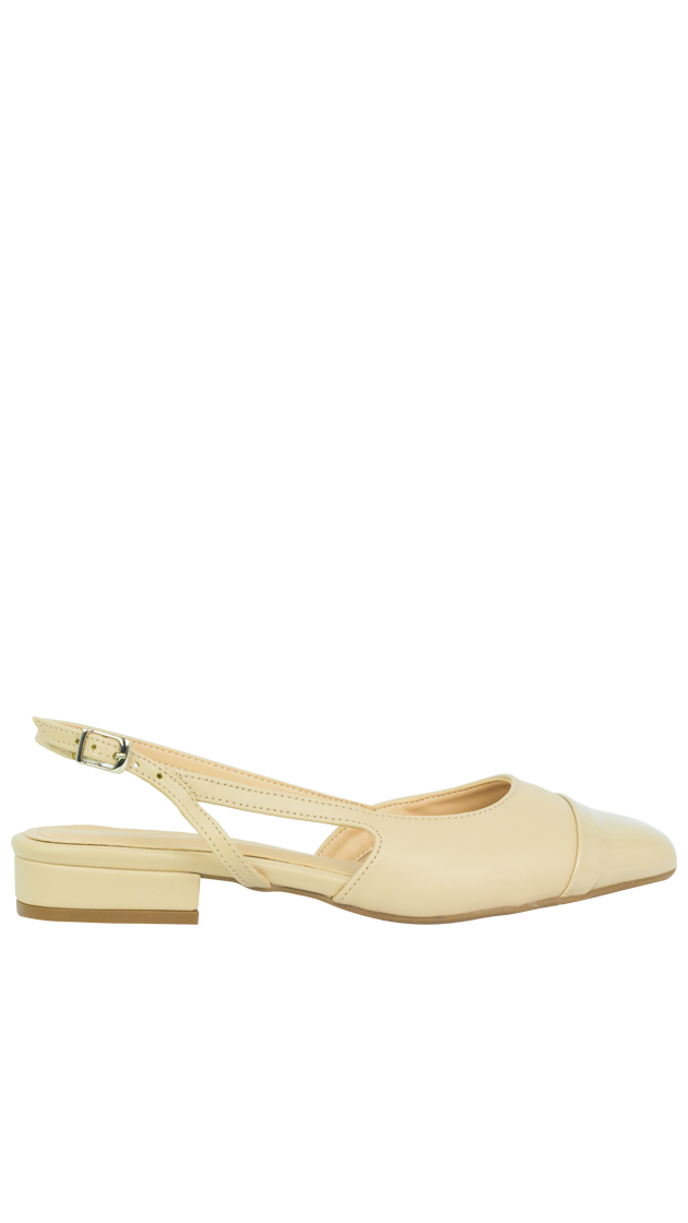 Sapatilhas Vonda Flat New Amendoa