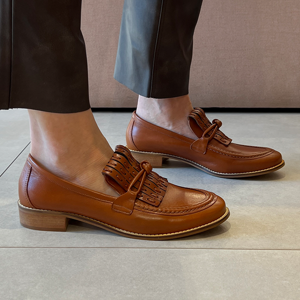 Mocassim Soho Whisky com Franja Artesanal