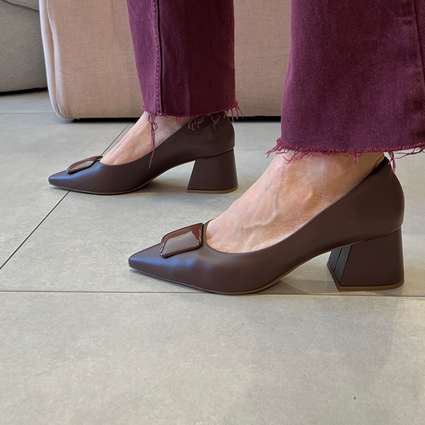 Scarpin Fatima Marrom