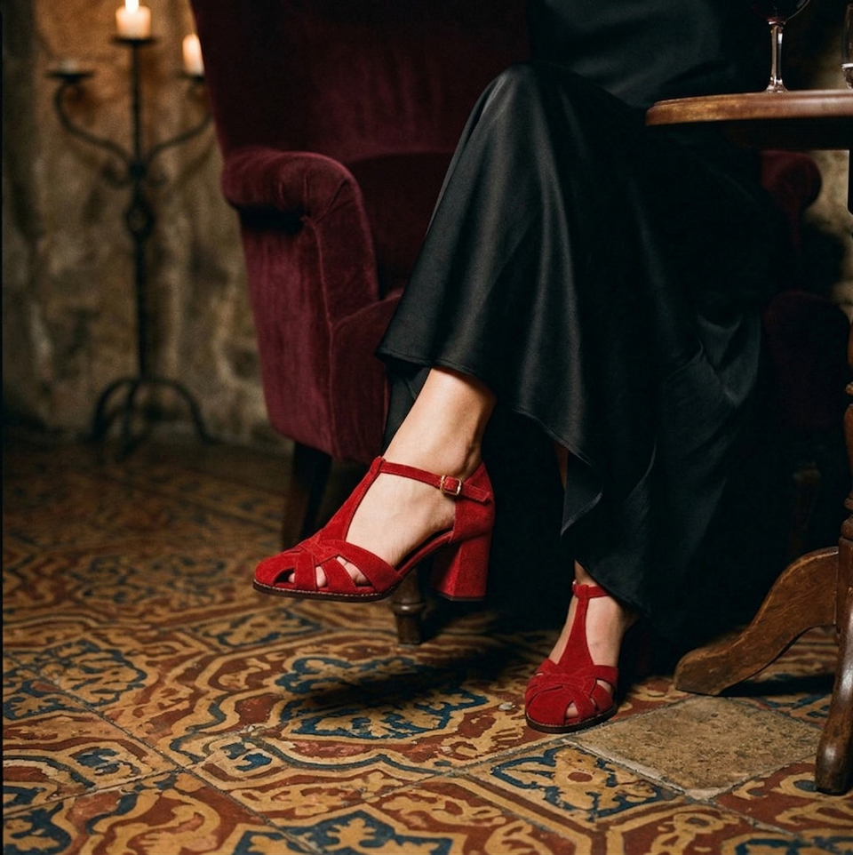 Sandália Thay Vermelho