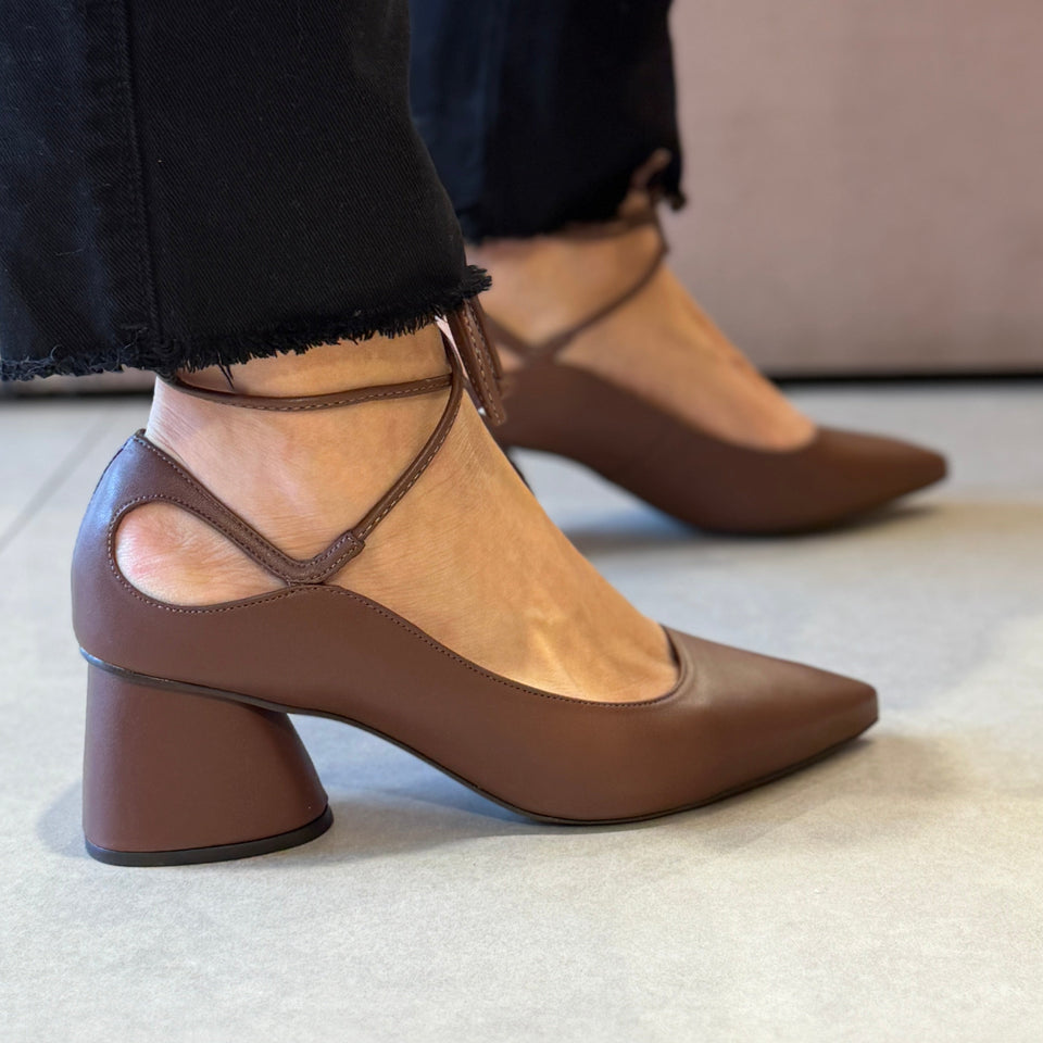 Scarpin Josi Low Marrom