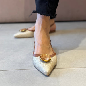 Sapatilha Jessica Flat Whisky