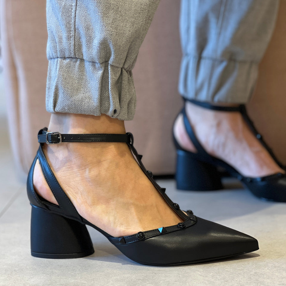 Scarpin Selena Low Preto