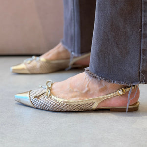 Sapatilha Venice Flat Dourado