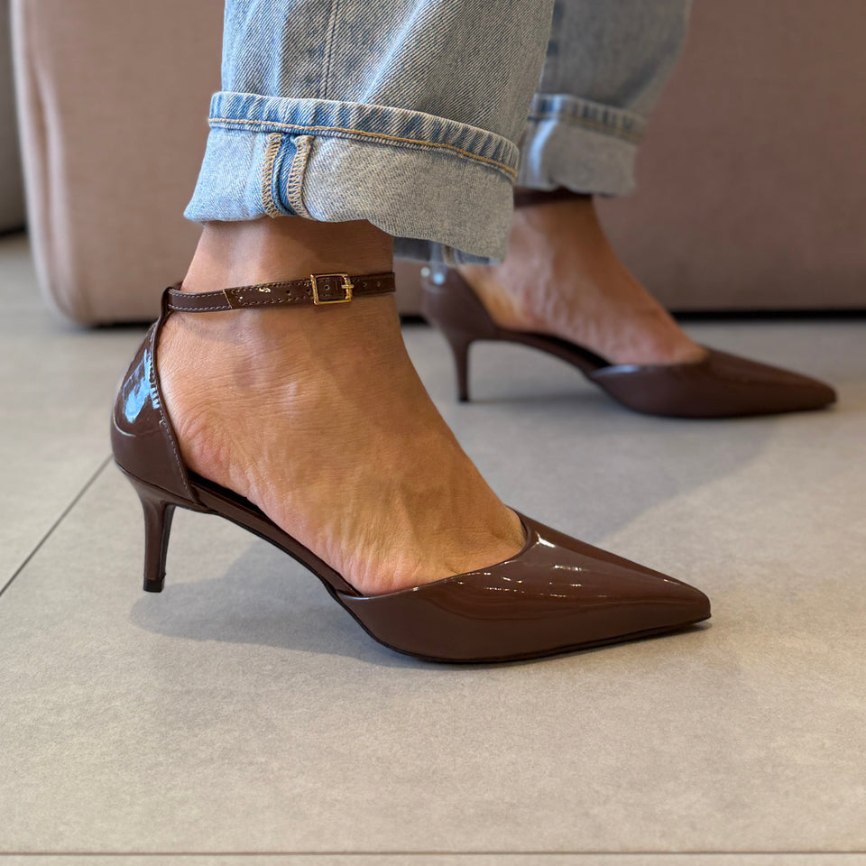Scarpin Hannah Low Marrom