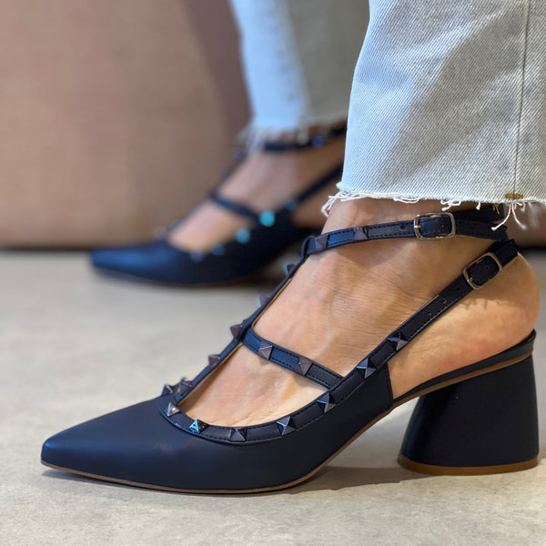 Scarpin Mona Low Azul