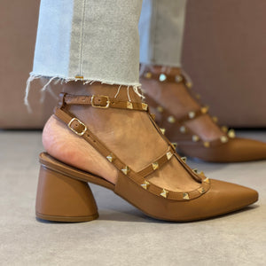 Scarpin Mona Low Caramelo