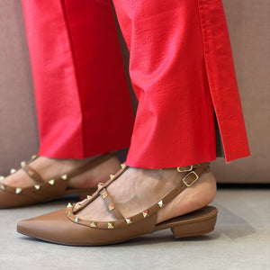 Sapatilhas Mona Flat Caramelo