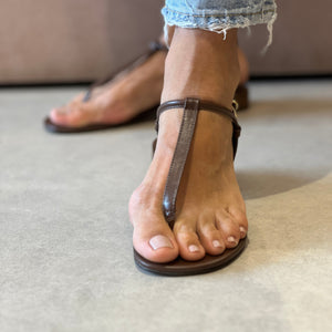 Rasteira Rubi Marrom