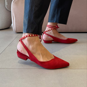 Sapatilha Kely Flat Vermelho