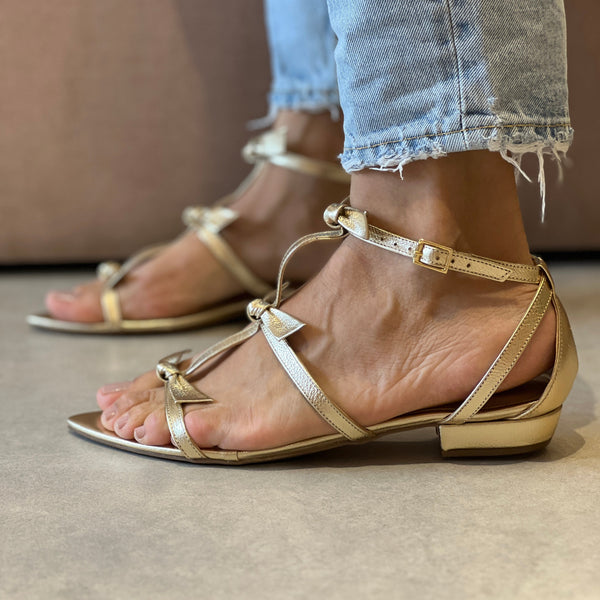 Rasteira Ivy Flat Dourado
