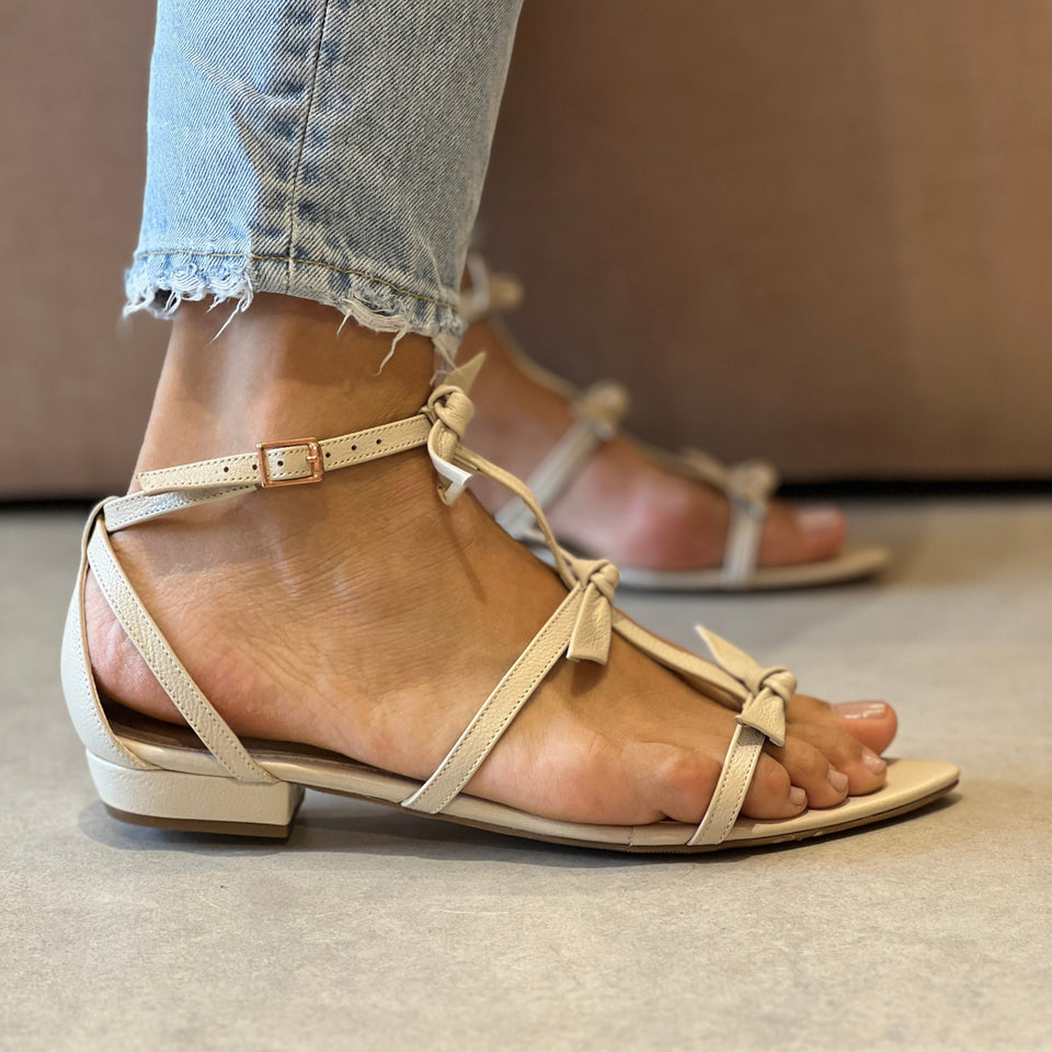 Rasteira Ivy Flat Off White