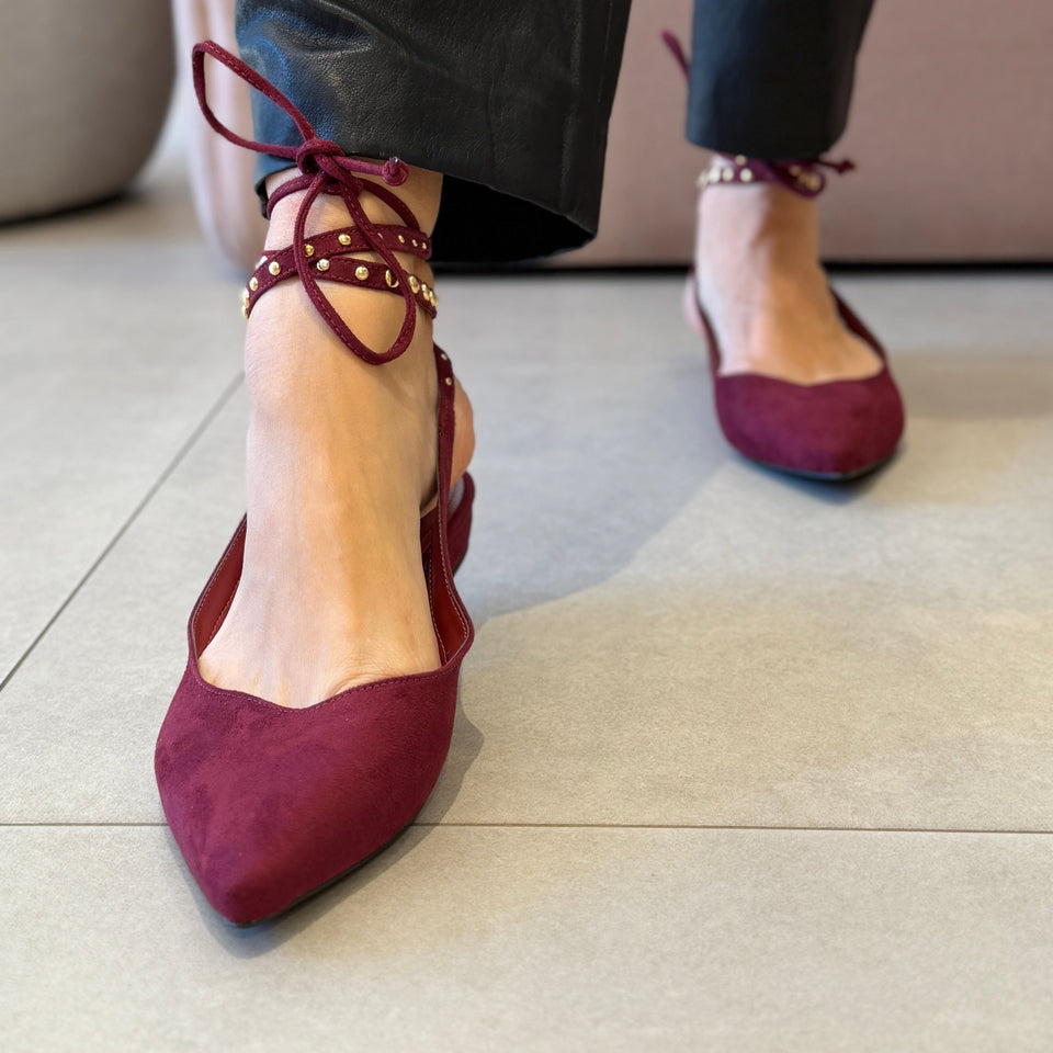 Sapatilha Kely Flat Vinho