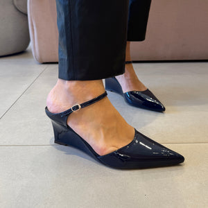 Scarpin Pamela Low Azul