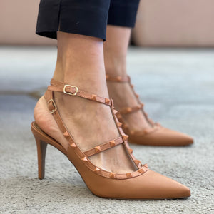 Scarpin Mona 8 Bege