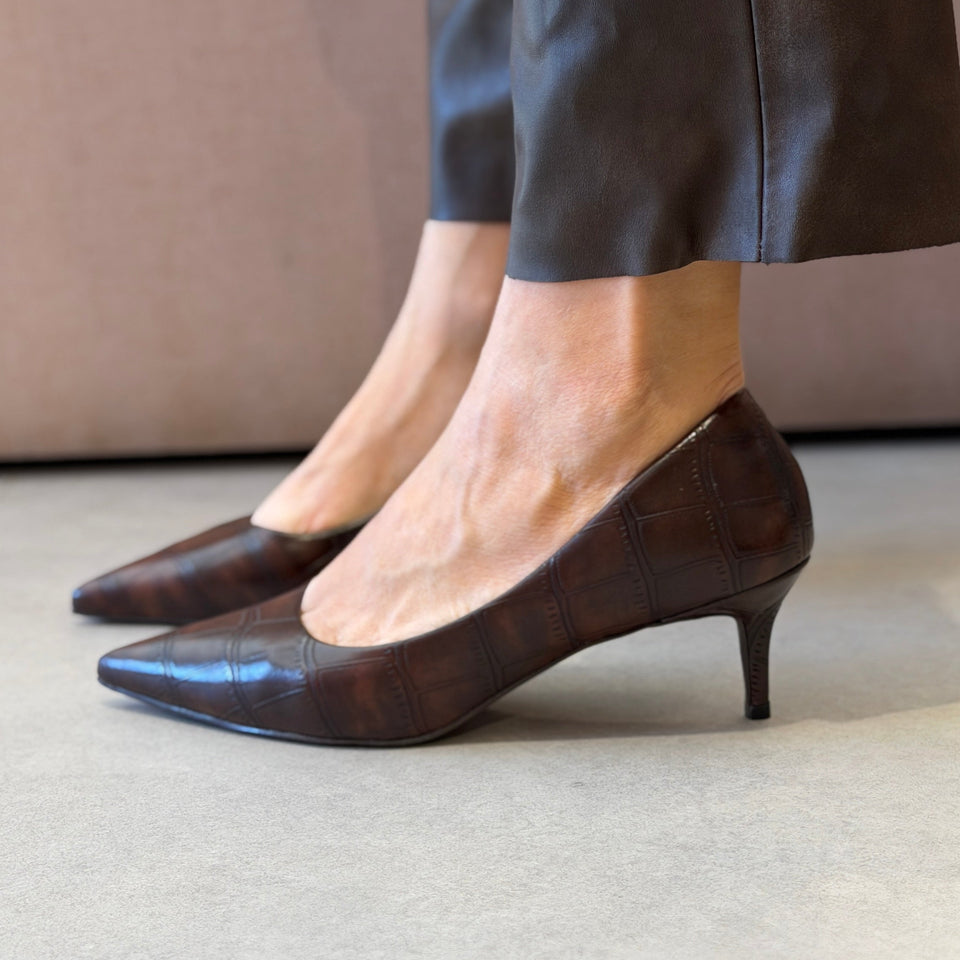 Scarpin Gina Marrom