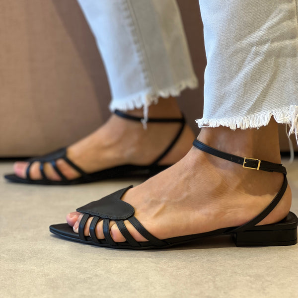 Rasteira Dixie Flat Preto