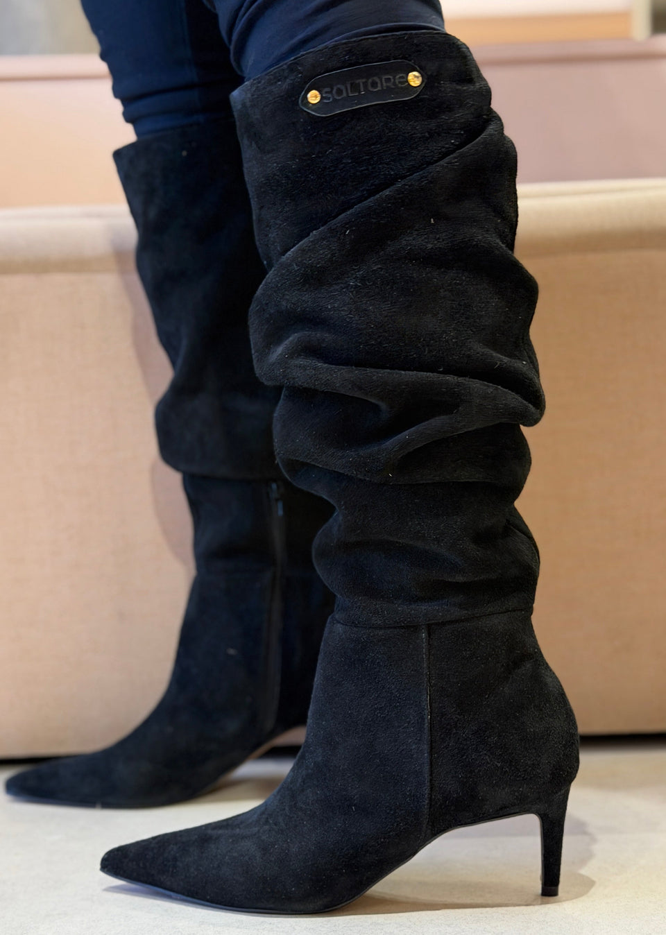 Bota Slouch Cam Preto