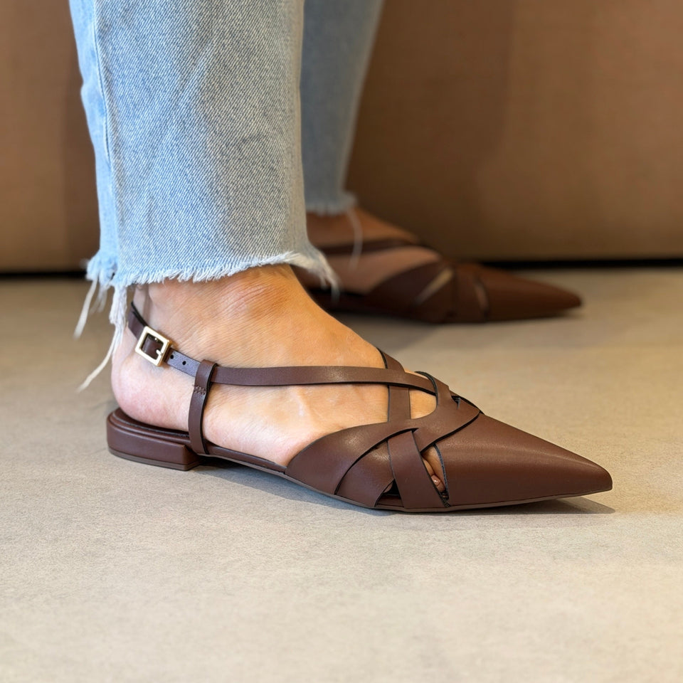 Sapatilha Berenice Flat Marrom