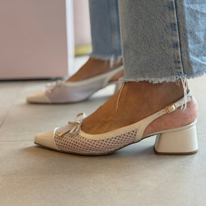 Scarpin Venice Off White