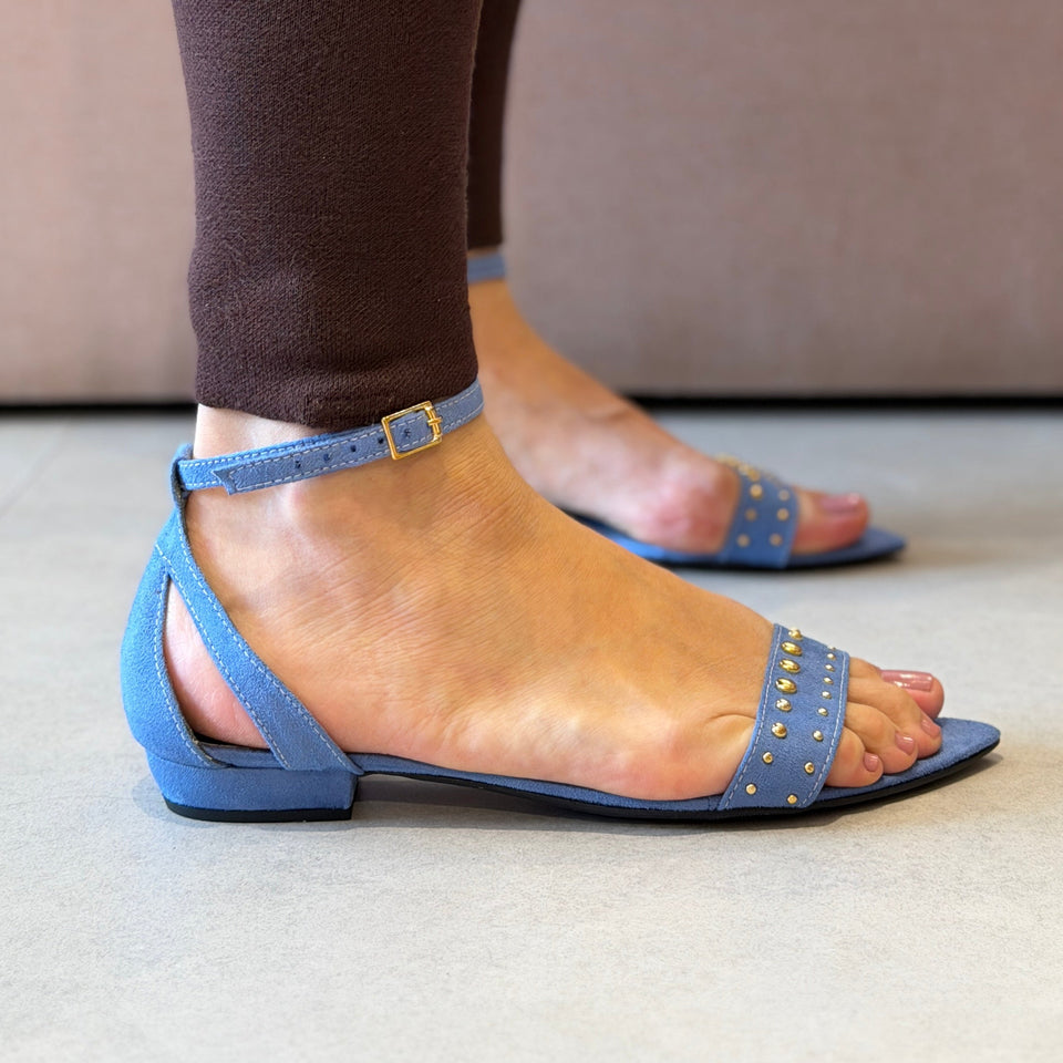 Rasteira Tarsila Flat Azul