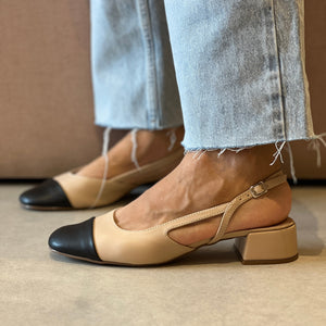 Scarpin Vonda Low Amendoa