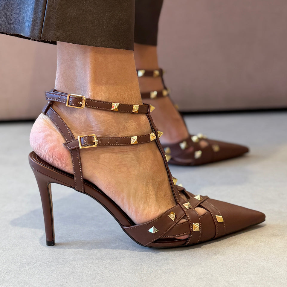 Scarpin Eva Marrom