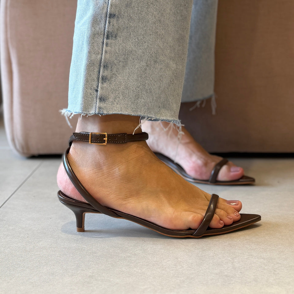 Sandália Winnie Low Marrom