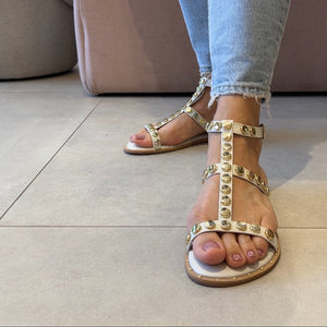 Rasteiras Monica Off White