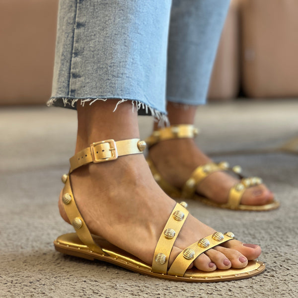 Rasteiras Paloma Dourado