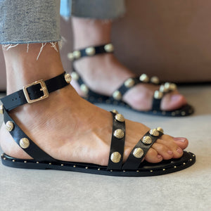 Rasteiras Paloma Preto