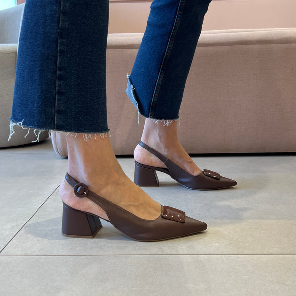 Scarpin Fatima New Marrom