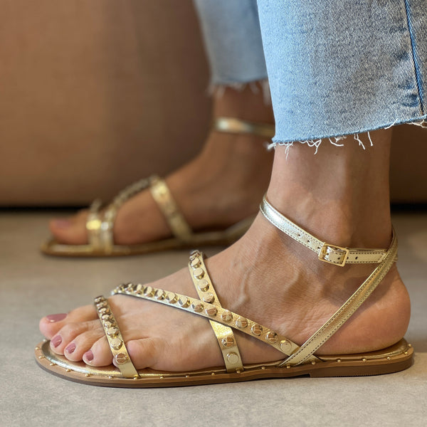 Rasteiras Saraiva Dourado