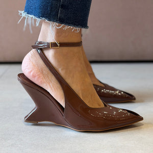 Scarpin Milena Marrom