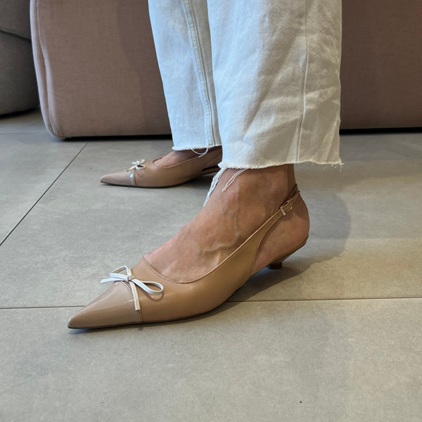 Scarpin Clotilde Nude/Amendoa