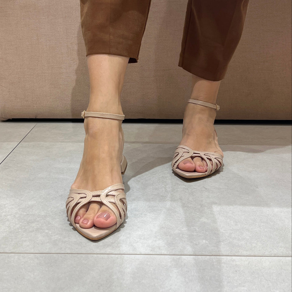 Rasteira Claire Nude