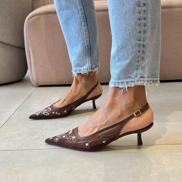 Scarpin Mila Marrom