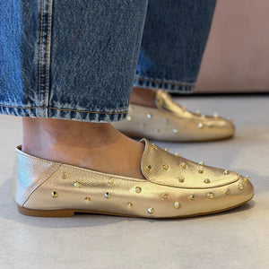 Mocassim Velma Dourado