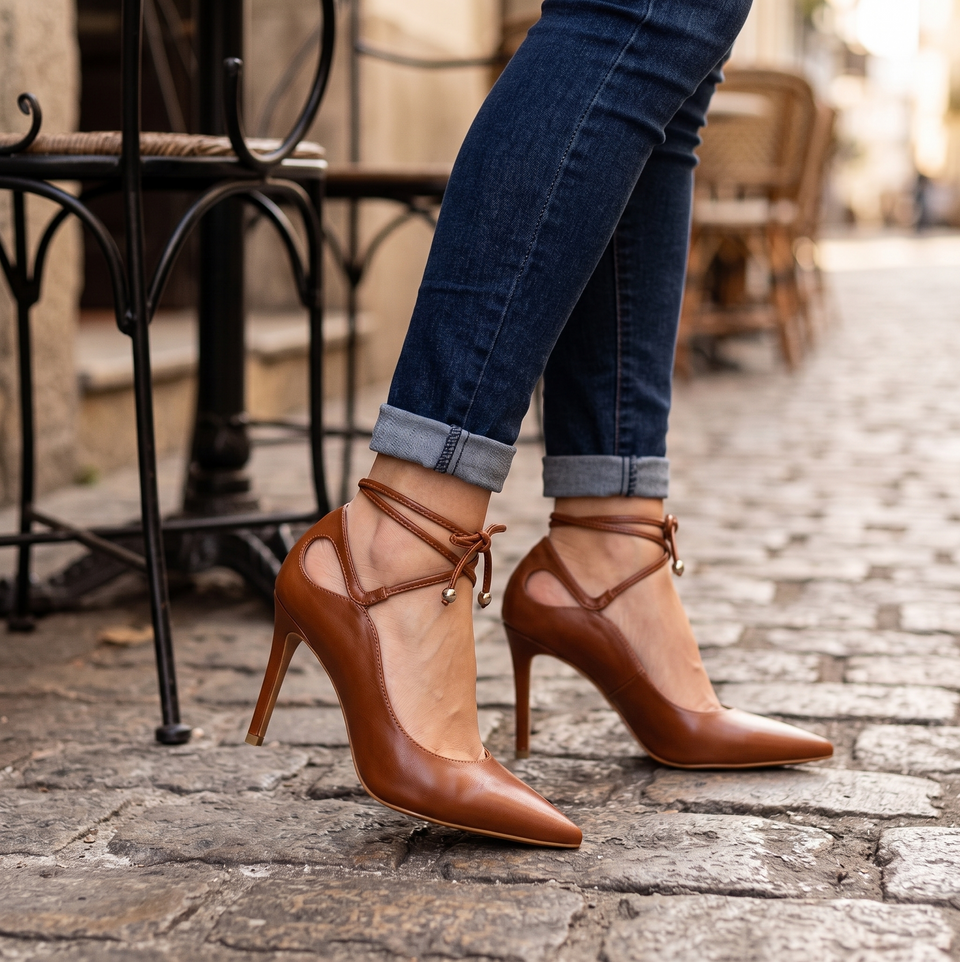 Scarpin Josi Marrom
