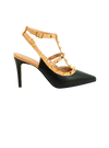 Scarpin Mona 8 Preto/nude