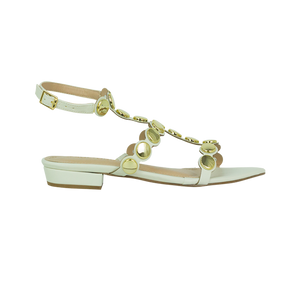 Rasteiras Francine Flat Off White