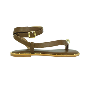 Rasteira Eulalia Marrom