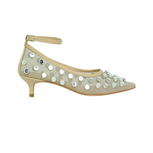 Scarpin Ofelia Amendoa