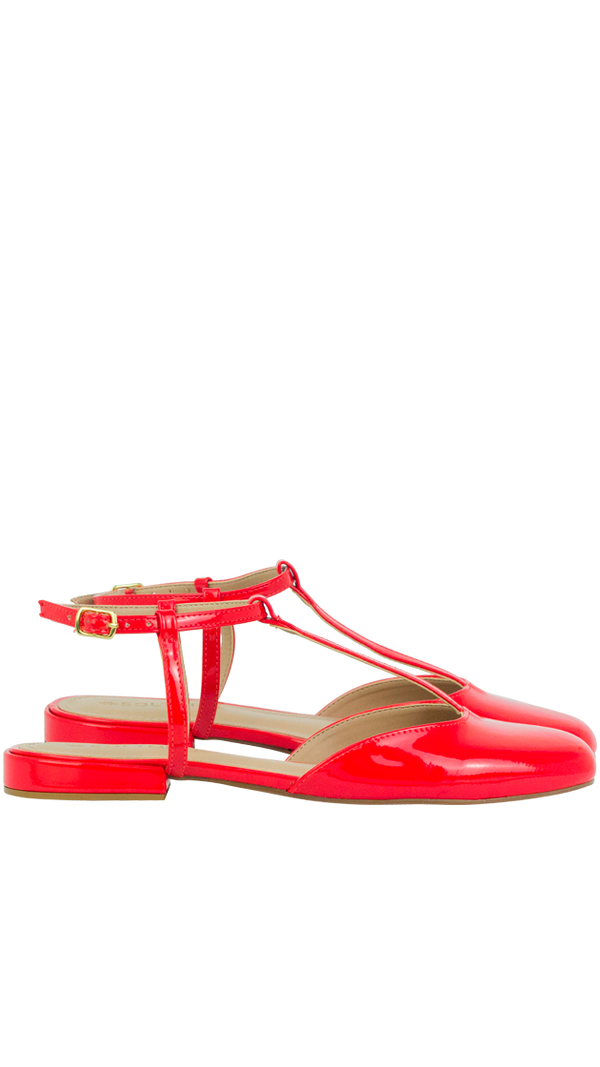 Sapatilhas Janet Flat Vermelho