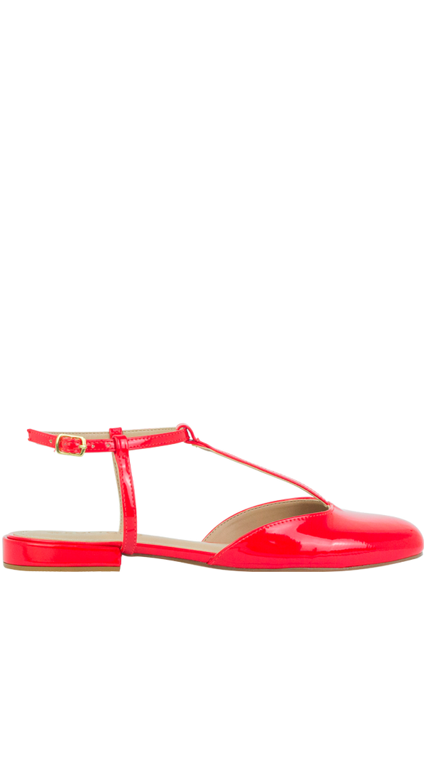 Sapatilhas Janet Flat Vermelho